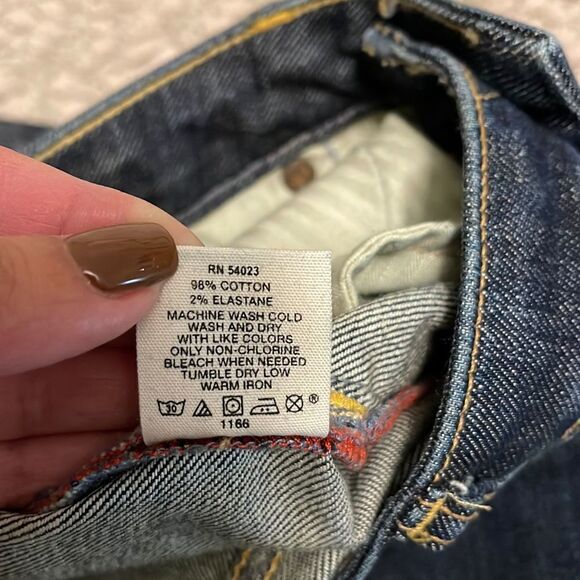 Gap Classic Stretch Jeans-Size 4 Long Hand-sanded Rinse - Picture 11 of 11